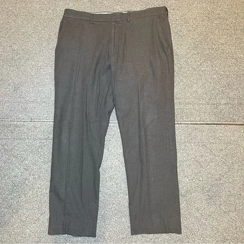 J.Crew Bedford Dress Pants Mens Size 35X28 Heather Gray Pleated Trousers